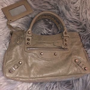 Balenciaga new with tags gray colored bag 13”